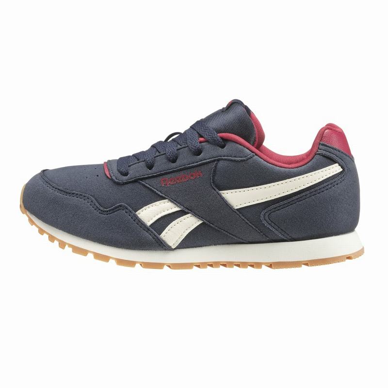 Reebok Royal Glide Suede Shoes Girls Navy/White/Red India HO3084ZA